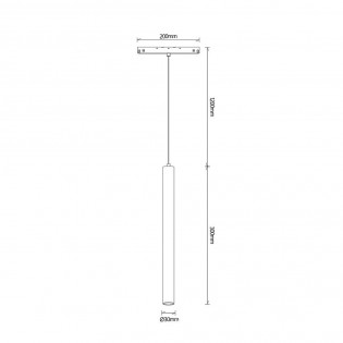 Foco LED colgante magnético Magneto 2700K (5W)