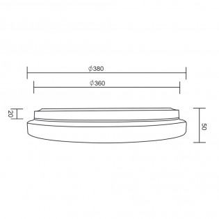 Plafón de techo LED Kira Dim (18W)