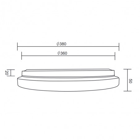 Plafón de techo LED Kira Dim (18W)