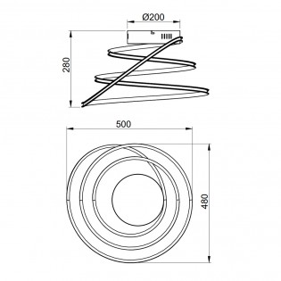 Plafón de techo LED Bologna (36W)
