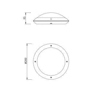 Plafón de techo de exterior Camaro