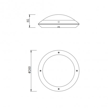 Plafón de techo de exterior Camaro