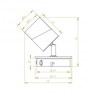 Aplique de pared Aruni