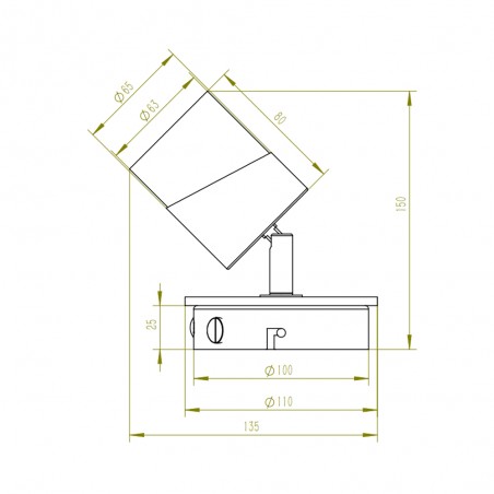 Aplique de pared Aruni