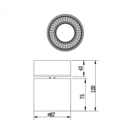 Foco de techo Guayana