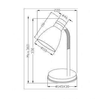 Lámpara de escritorio Harvey