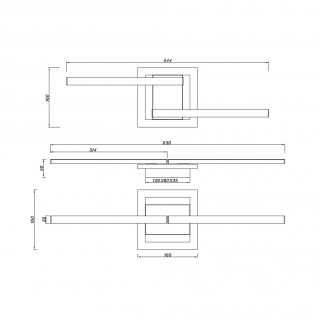 Plafón de techo LED Viale (17W)