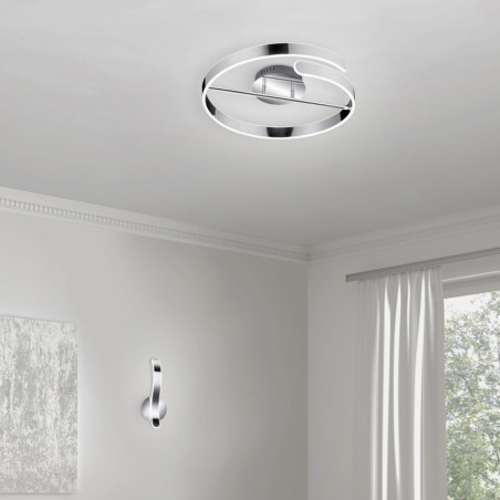 Plafón de techo LED Parma Cromo (37W)
