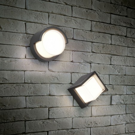 Aplique de pared de exterior LED Puno SQ (8W)
