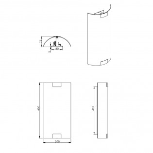 Aplique de pared Pura (2 luces)