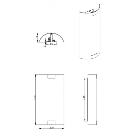 Aplique de pared Pura (2 luces)