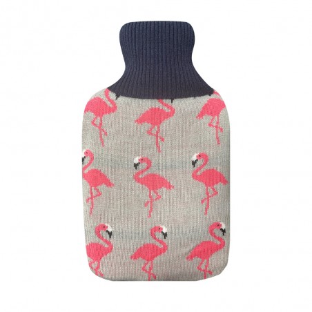 Bolsa de agua caliente con funda 1,7 Litros. Mimo Flamencos