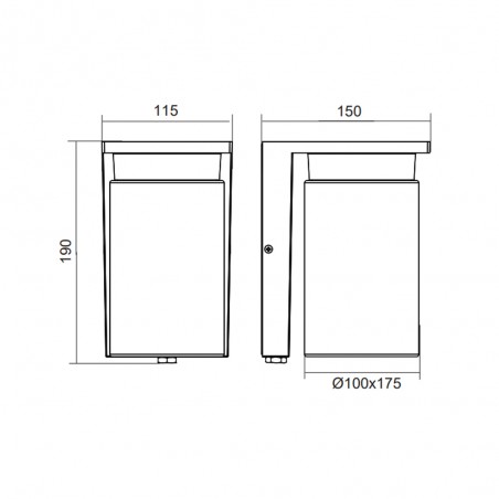 Aplique de exterior Ardila