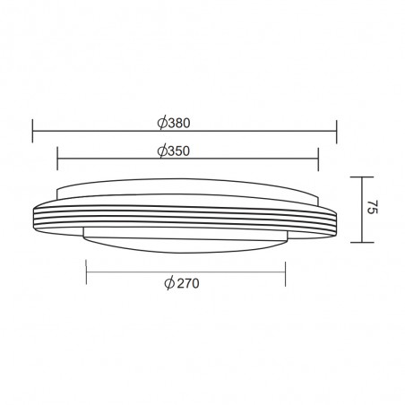 Plafón de techo LED Atria CCT (18W)