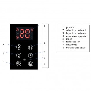 Emisor térmico de cristal Gaban Smart (2000W)