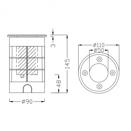 Empotrable de suelo LED Belaja (3.5W)