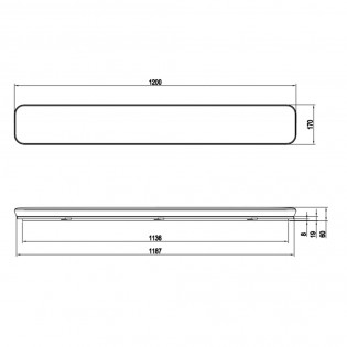 Plafón de techo LED Blanca II (46W)
