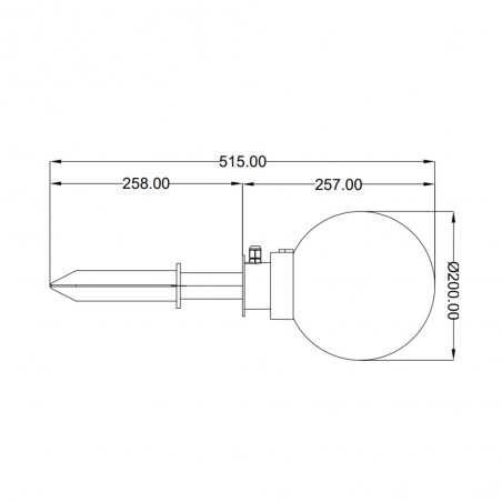 Baliza exterior con piqueta Bolo
