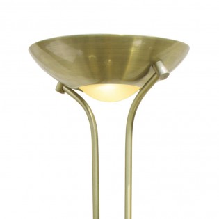 Lámpara de pie LED Lampa Cuero (15W+8W)