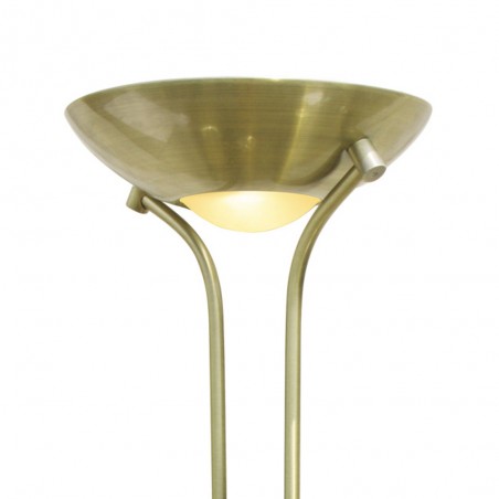 Lámpara de pie LED Lampa Cuero (15W+8W)