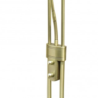 Lámpara de pie LED Lampa Cuero (15W+8W)