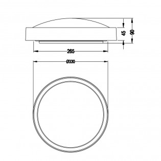 Plafón de techo LED Clarimo (18W)