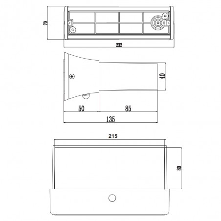 Aplique exterior con sensor de movimiento LED Cuando (11W)