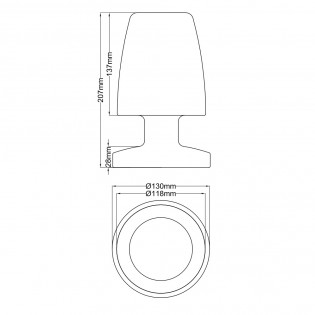 Lámpara de mesa exterior LED Dora (1.5W)