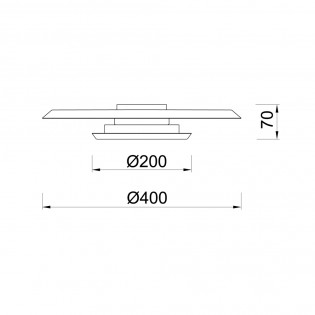 Plafón de techo LED Tina (18W)