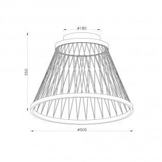 Plafón de techo LED Spider (43W)