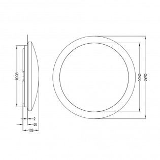 Plafón de techo LED Frodo CCT (18W)