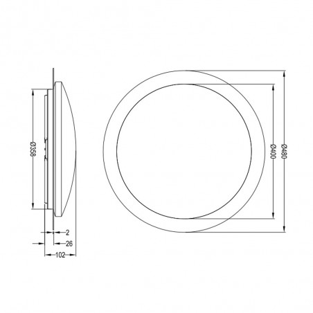 Plafón de techo LED Frodo CCT (18W)