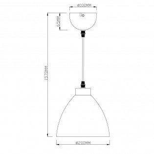 Lámpara colgante Dallas