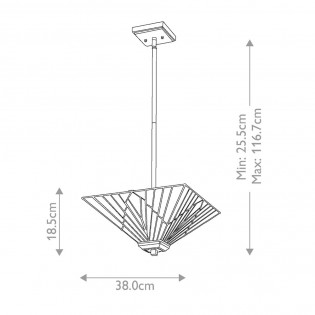 Lámpara colgante Alderley Tiffanny