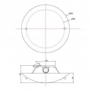 Plafón de techo Lana II