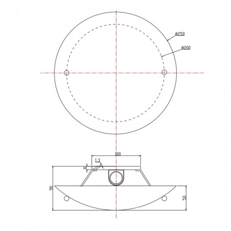 Plafón de techo Lana II