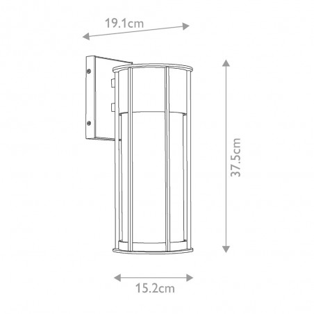Aplique de pared de exterior Camillo