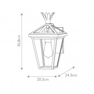Aplique de pared de exterior Palma
