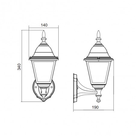 Aplique de exterior Livenza
