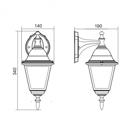 Aplique de exterior Livenza II