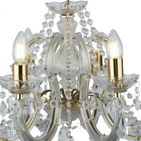 Lámpara de araña Marie Therese II (8 luces)