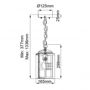 Lámpara colgante de exterior Beacon