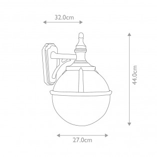 Aplique de pared de exterior Glenbeigh