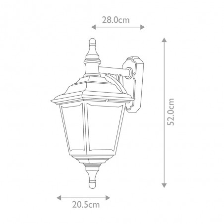 Aplique de pared de exterior Kerry II