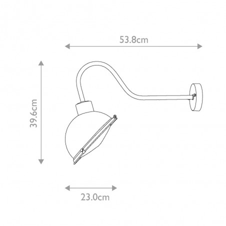 Aplique de pared de exterior Chiswick