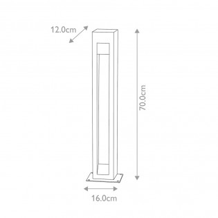 Baliza de exterior LED Parkstone 70 (6W)