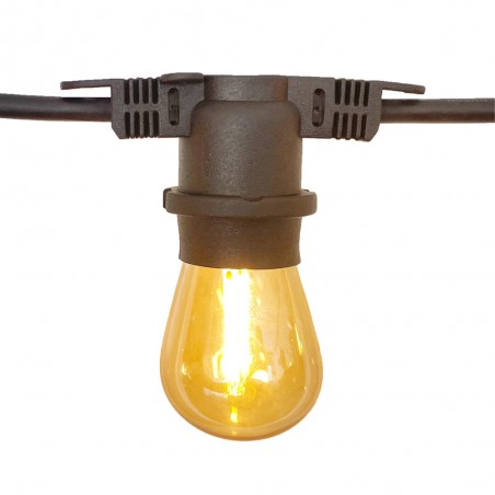Guirnalda de exterior E27 7.5M IP54 (10 luces)
