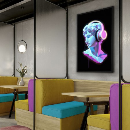 Cuadro con luz LED Busto (80x120cm.)