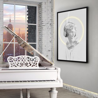 Cuadro con luz LED Busto II...