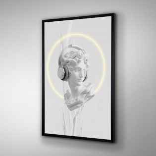 Cuadro con luz LED Busto II (80x120cm.)